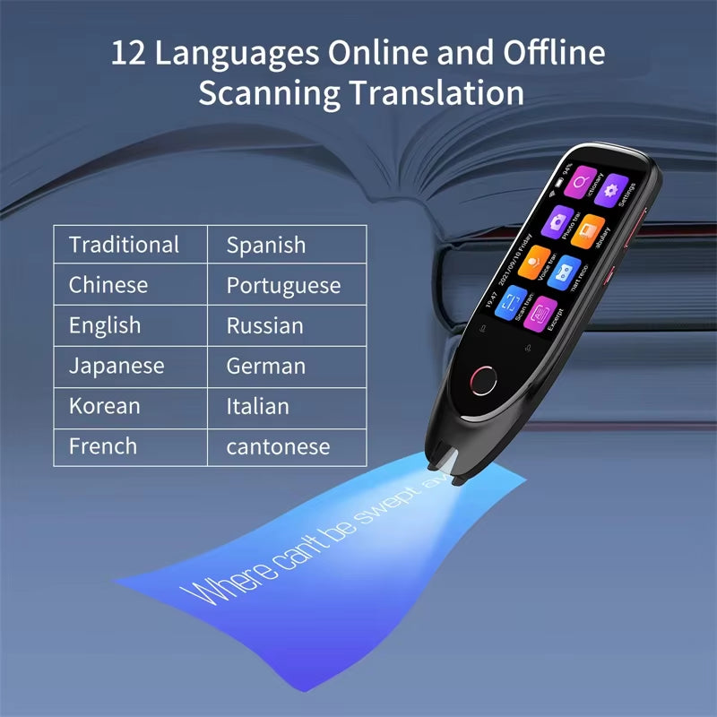 Smart Translator Pen S50 Photo Offline+Wifi Real Time Translation Scanner Text Scanning Reading Translate Dictionary