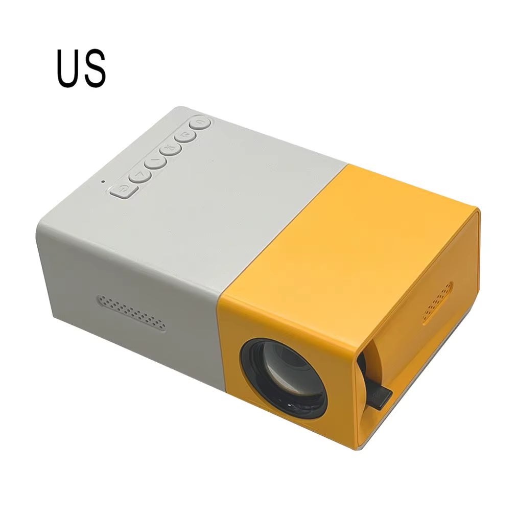 YG300 Portable Projector High Definition 1080P LED Projector Multi Interface Home Entertainment Media Player USB Mini Projector