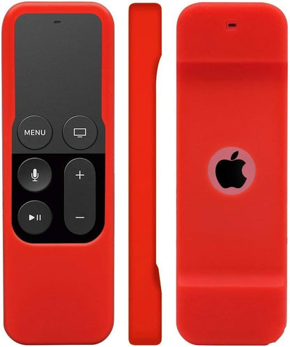 Remote Case Compatible with Apple TV 4K (5Th) and 4Th Generation,  Shock Proof Silicone Remote Cover Case Compatible with Apple TV 4Th Gen 4K 5Th Siri Remote Controller - Red