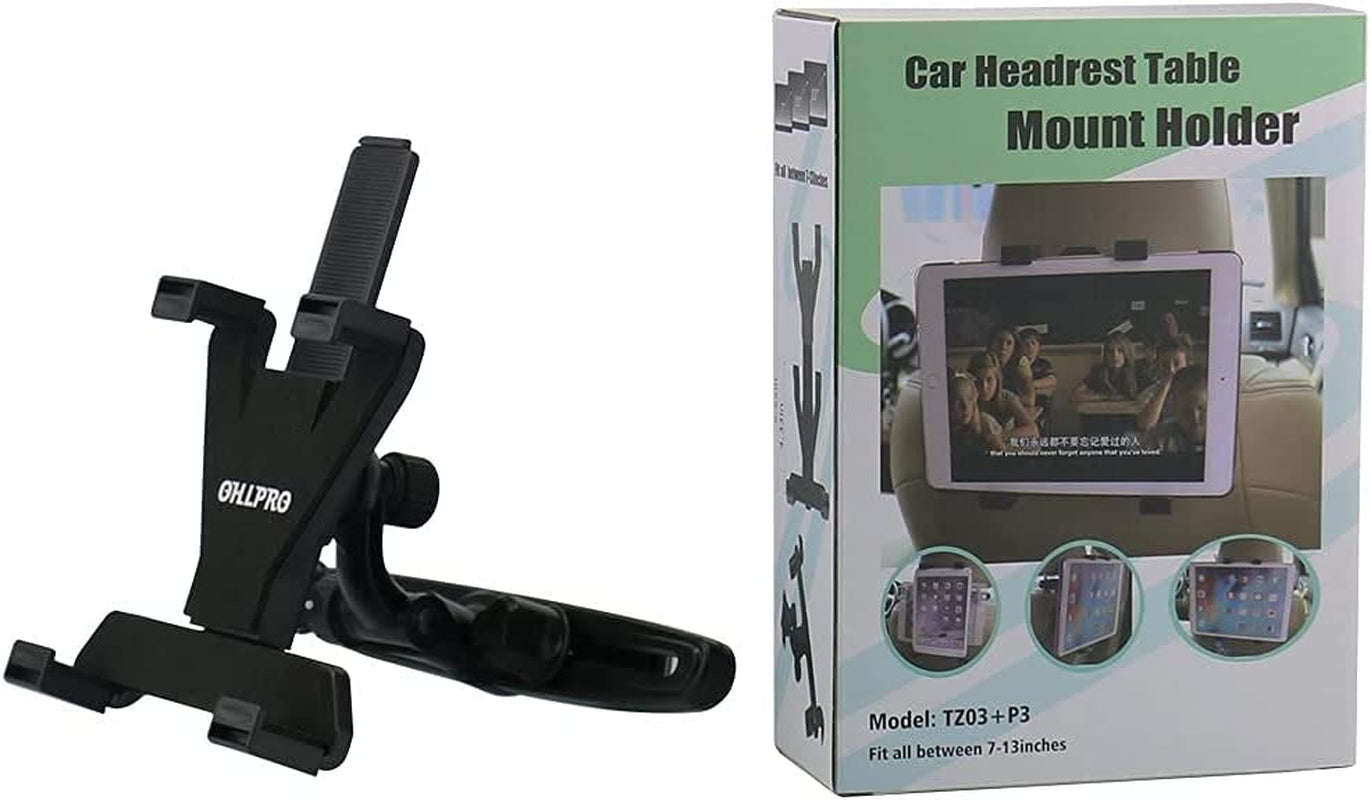 Universal Tablet Holder Car Back Seat Mount, 360 Rotating, Adjustable for 6-11" Tablets