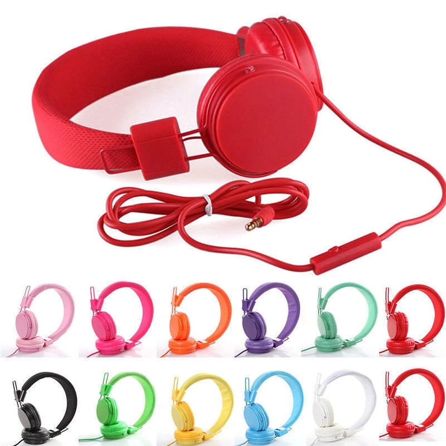 Kids Wired Headphones Fashion Kids Wired Headband Earphones for Tablet