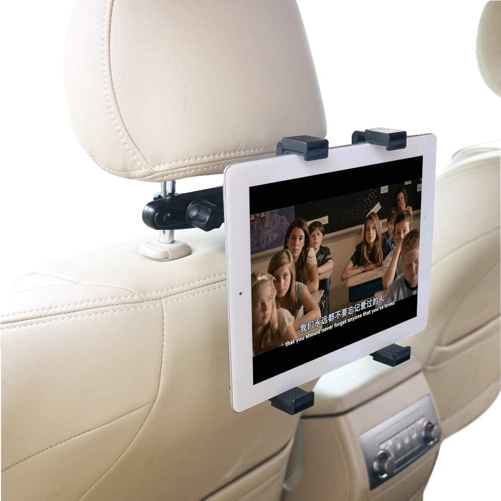 Universal Tablet Holder Car Back Seat Mount, 360 Rotating, Adjustable for 6-11" Tablets